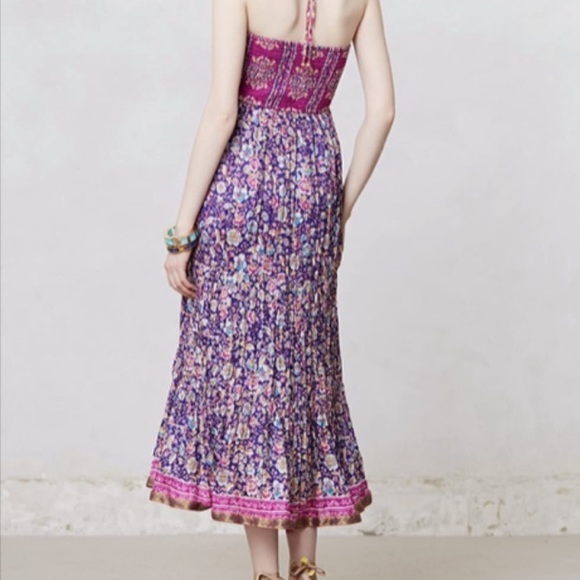 NWOT Maeve Purple Silk Maxi Dress - Small - Picture 2 of 14